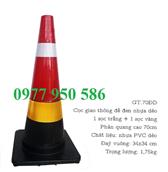 Bảo Bình Cọc giao thông đế đen nhựa dẻo GT70 ĐĐ